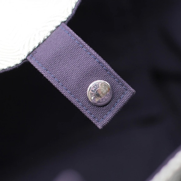 ❤️HERMÈS GREY HERRINGBONE ABACA TOTE❤️ - Picture 6 of 10